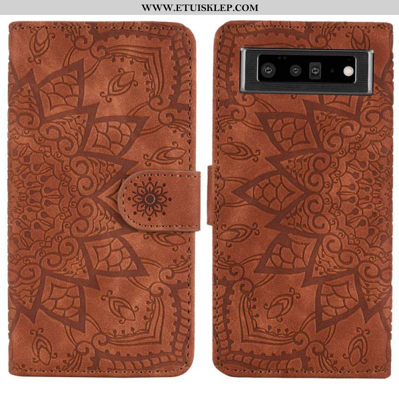 Etui Folio do Google Pixel 6 Barokowo-mandala